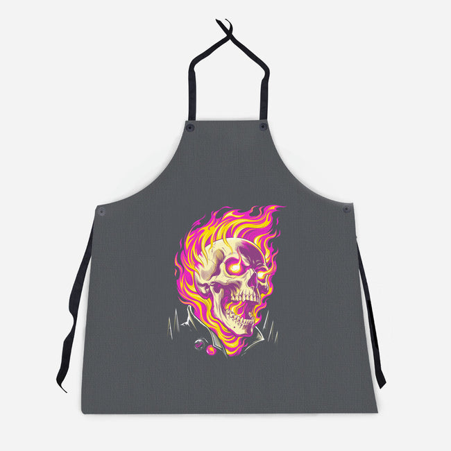 Firey Ride-Unisex-Kitchen-Apron-CappO