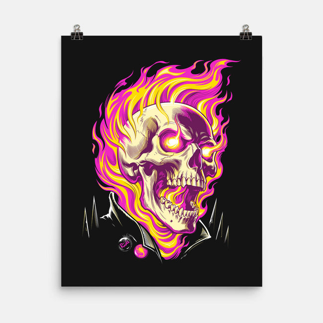 Firey Ride-None-Matte-Poster-CappO