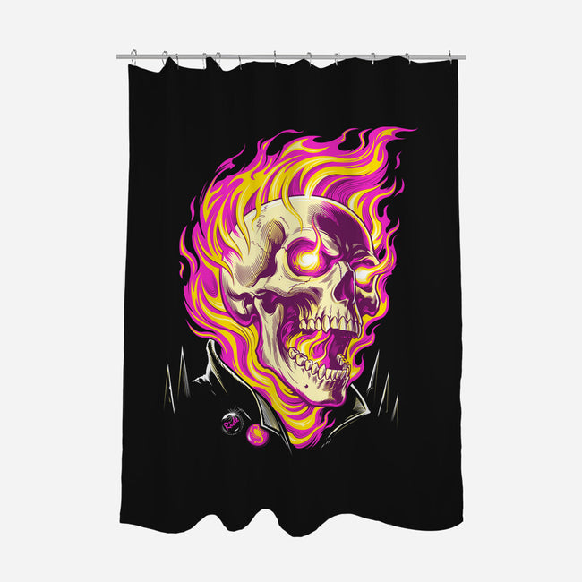 Firey Ride-None-Polyester-Shower Curtain-CappO