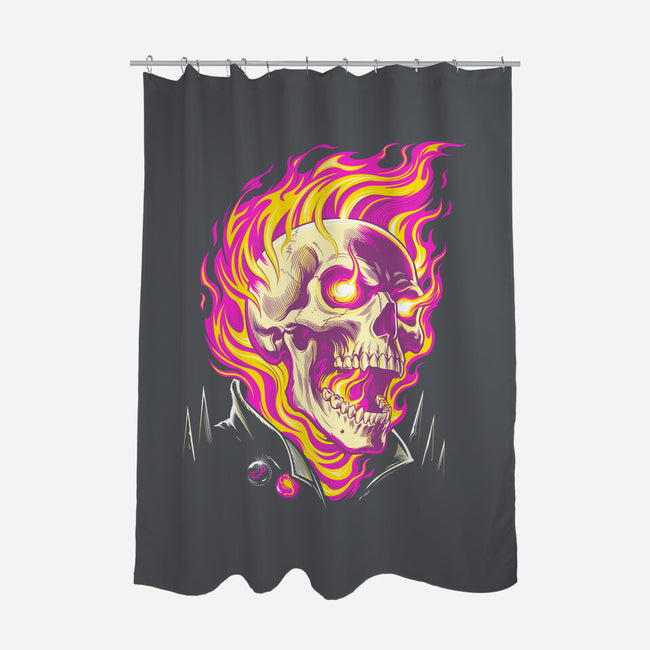 Firey Ride-None-Polyester-Shower Curtain-CappO