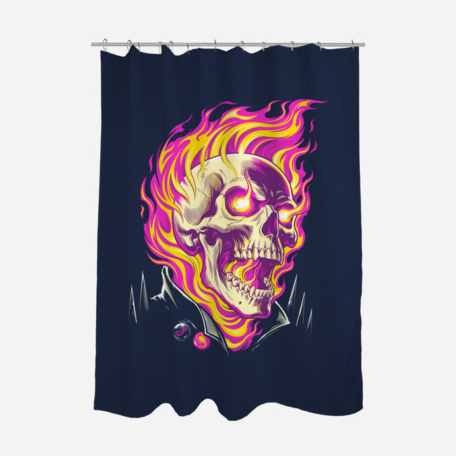 Firey Ride-None-Polyester-Shower Curtain-CappO