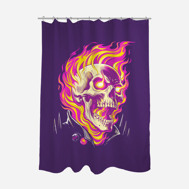 Firey Ride-None-Polyester-Shower Curtain-CappO