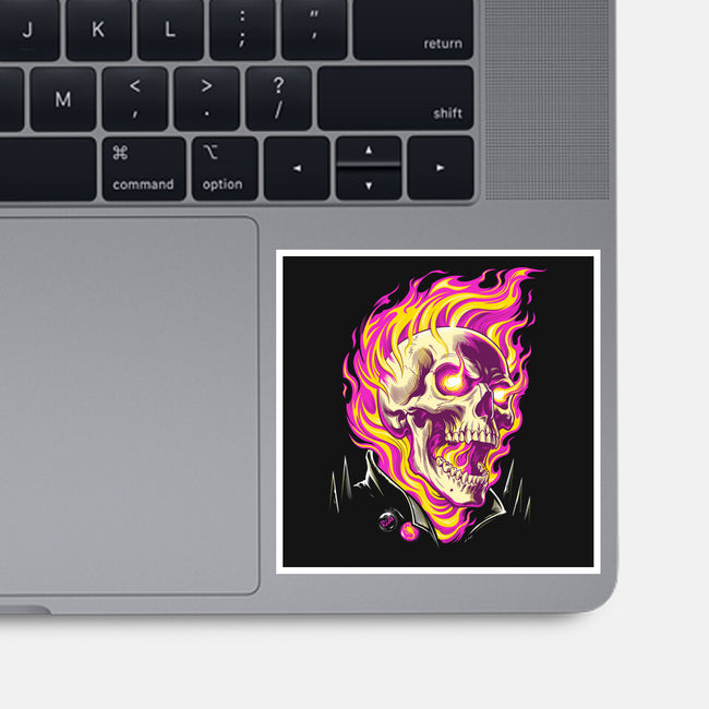 Firey Ride-None-Glossy-Sticker-CappO