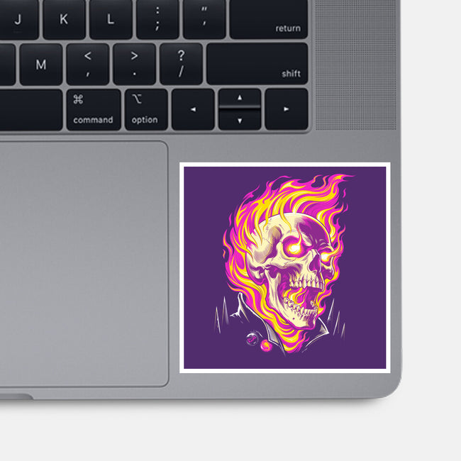 Firey Ride-None-Glossy-Sticker-CappO