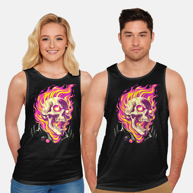 Firey Ride-Unisex-Basic-Tank-CappO
