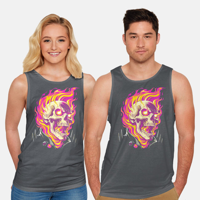 Firey Ride-Unisex-Basic-Tank-CappO
