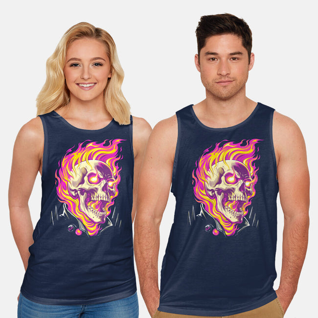 Firey Ride-Unisex-Basic-Tank-CappO