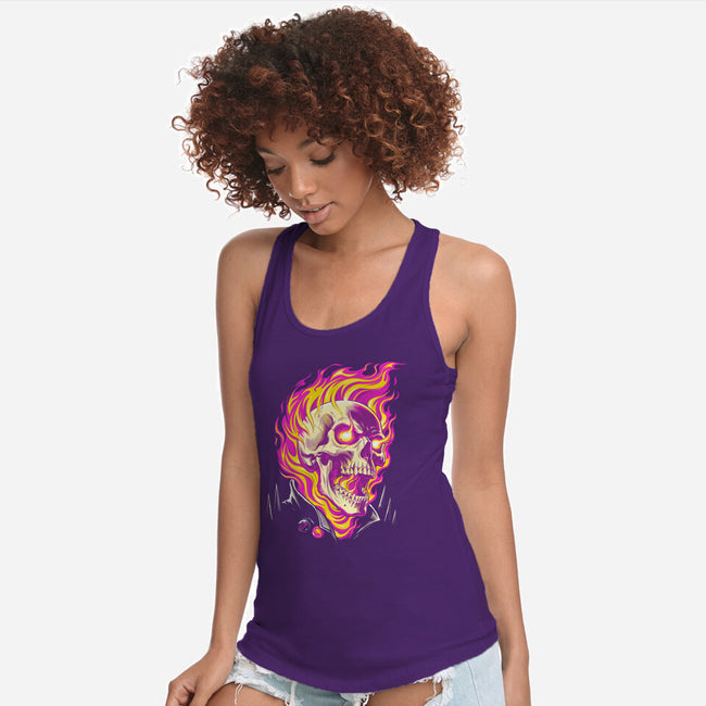 Firey Ride-Womens-Racerback-Tank-CappO