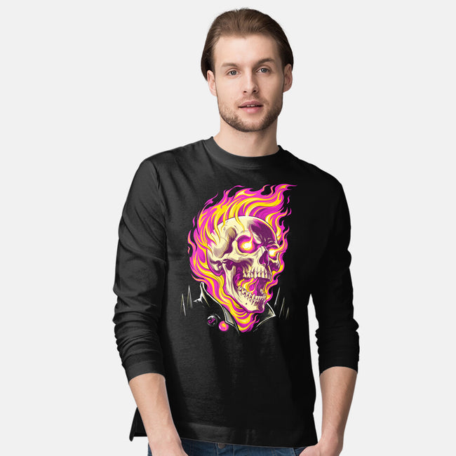 Firey Ride-Mens-Long Sleeved-Tee-CappO