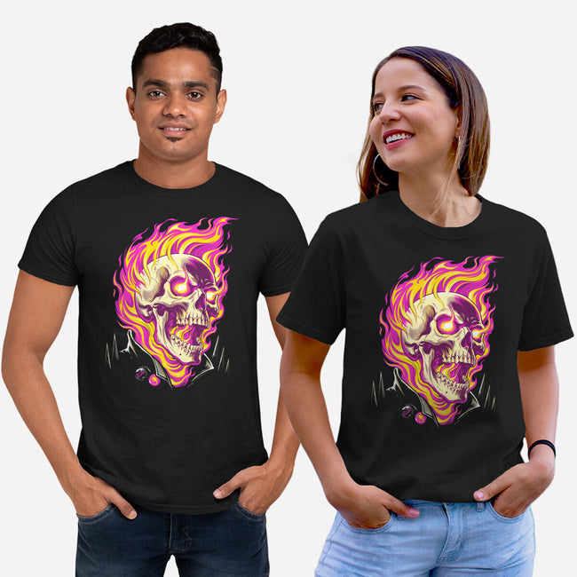 Firey Ride-Unisex-Basic-Tee-CappO