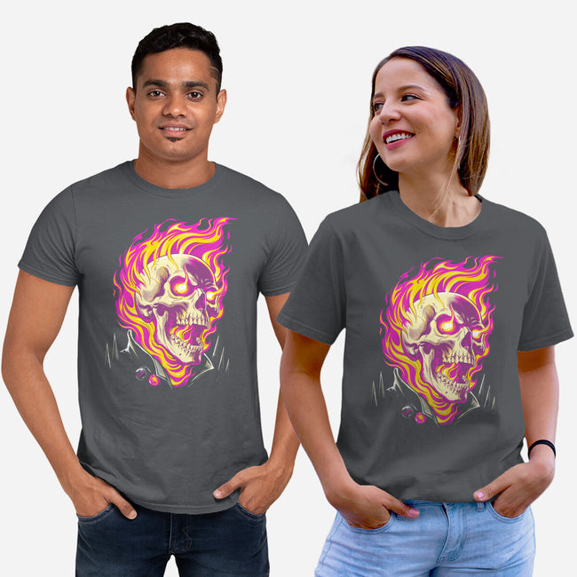 Firey Ride-Unisex-Basic-Tee-CappO