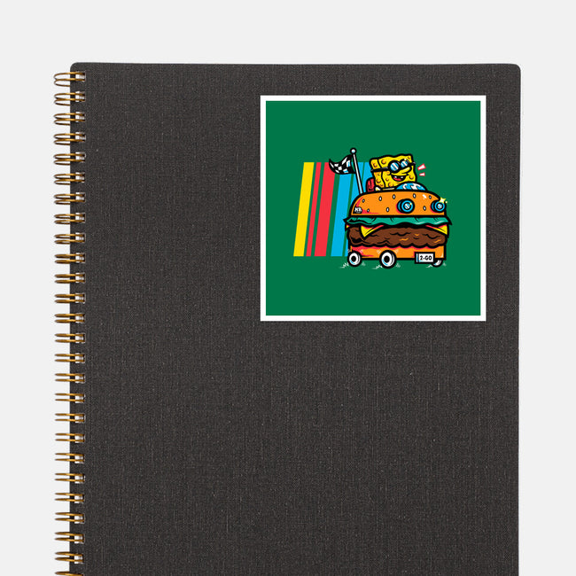 Burger Car-None-Glossy-Sticker-krisren28