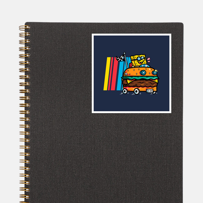 Burger Car-None-Glossy-Sticker-krisren28