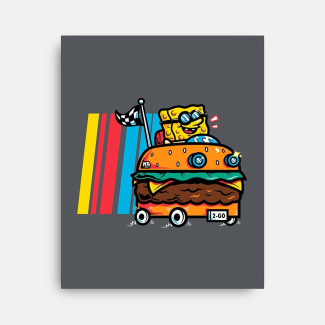 Burger Car-None-Stretched-Canvas-krisren28
