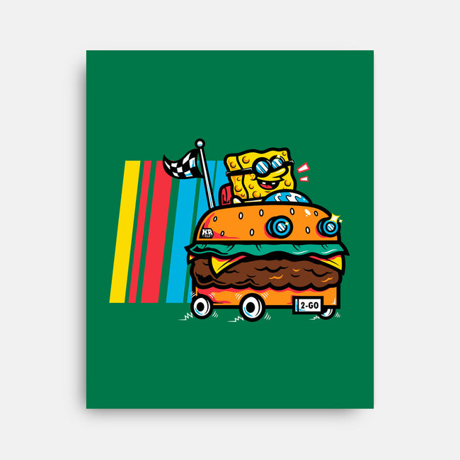 Burger Car-None-Stretched-Canvas-krisren28