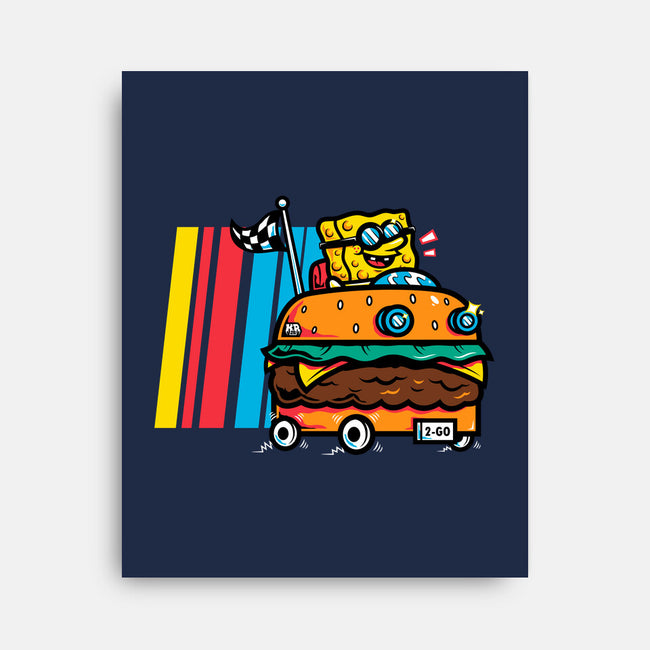 Burger Car-None-Stretched-Canvas-krisren28