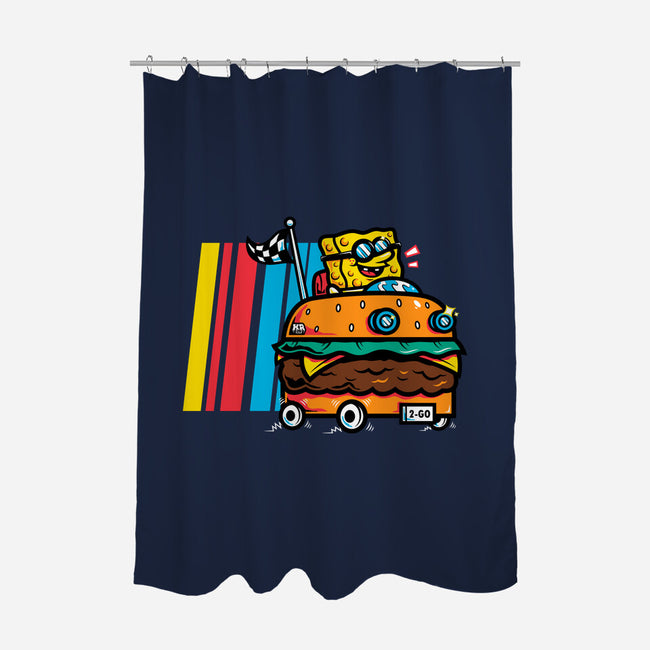 Burger Car-None-Polyester-Shower Curtain-krisren28