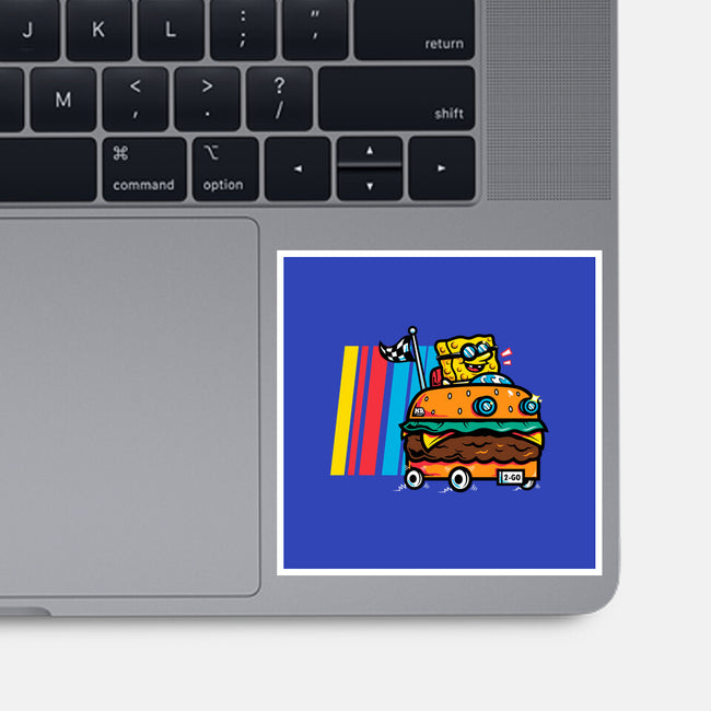 Burger Car-None-Glossy-Sticker-krisren28