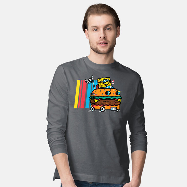 Burger Car-Mens-Long Sleeved-Tee-krisren28