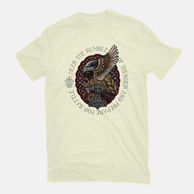 Hear The Rumble Of Thunder-Mens-Basic-Tee-glitchygorilla