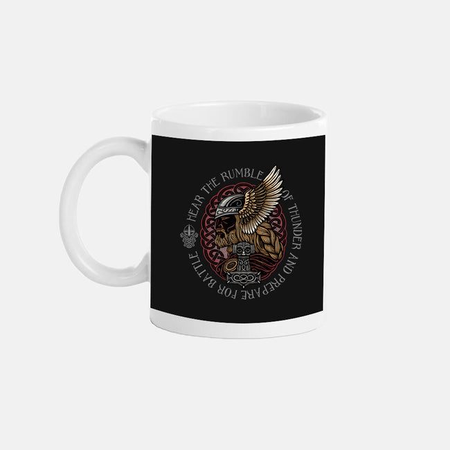 Hear The Rumble Of Thunder-None-Mug-Drinkware-glitchygorilla