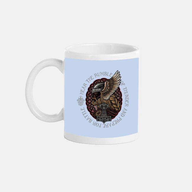 Hear The Rumble Of Thunder-None-Mug-Drinkware-glitchygorilla