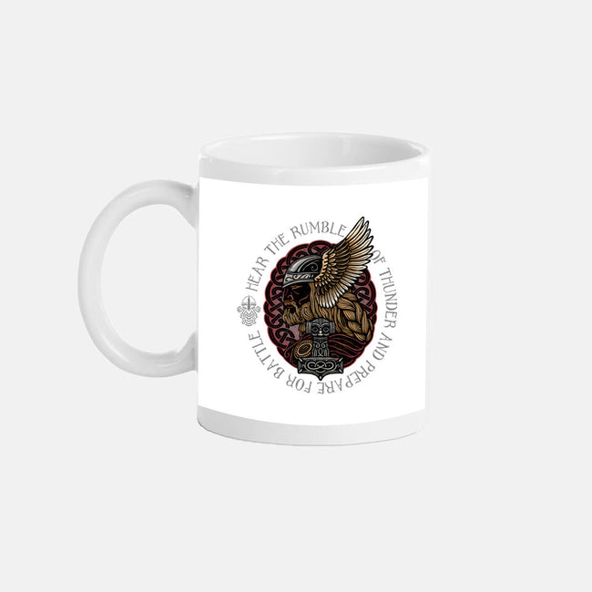 Hear The Rumble Of Thunder-None-Mug-Drinkware-glitchygorilla
