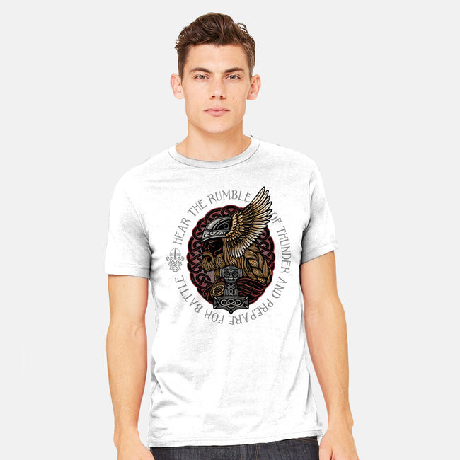 Hear The Rumble Of Thunder-Mens-Heavyweight-Tee-glitchygorilla