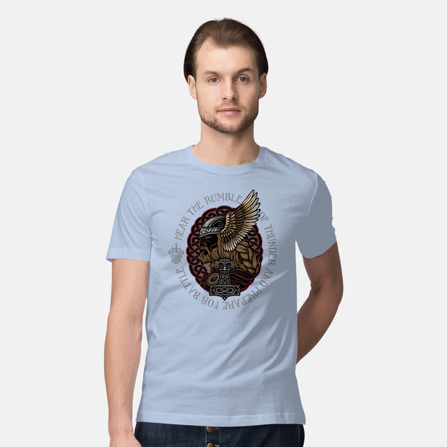 Hear The Rumble Of Thunder-Mens-Premium-Tee-glitchygorilla