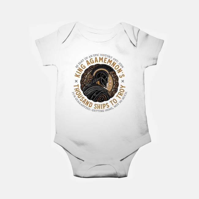 Thousand Ships To Troy-Baby-Basic-Onesie-glitchygorilla
