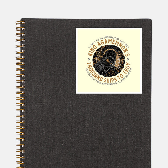Thousand Ships To Troy-None-Glossy-Sticker-glitchygorilla