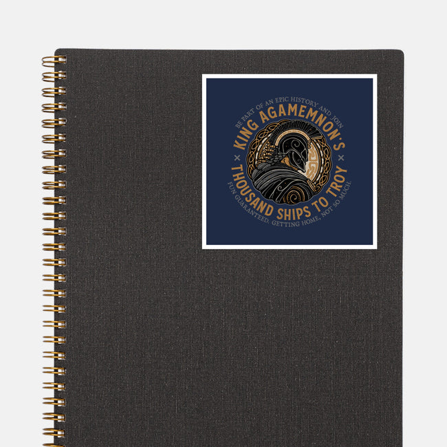 Thousand Ships To Troy-None-Glossy-Sticker-glitchygorilla