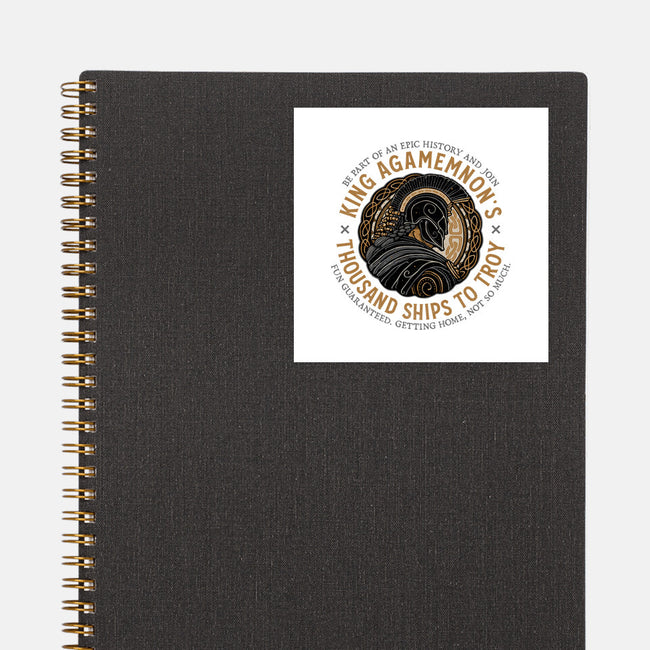 Thousand Ships To Troy-None-Glossy-Sticker-glitchygorilla
