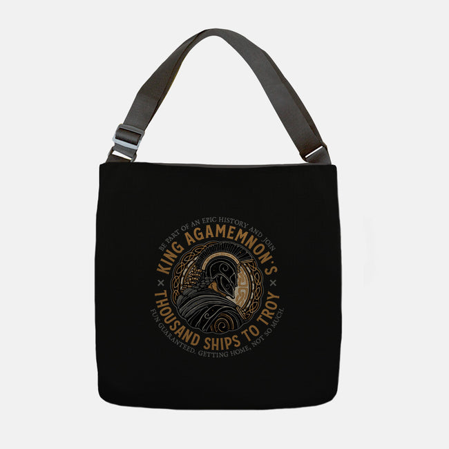 Thousand Ships To Troy-None-Adjustable Tote-Bag-glitchygorilla