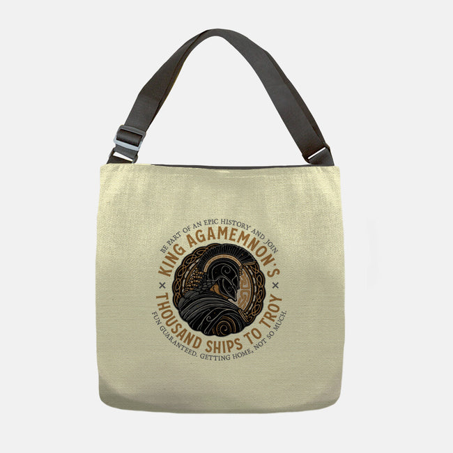 Thousand Ships To Troy-None-Adjustable Tote-Bag-glitchygorilla
