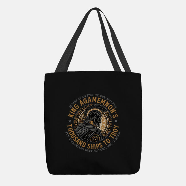 Thousand Ships To Troy-None-Basic Tote-Bag-glitchygorilla
