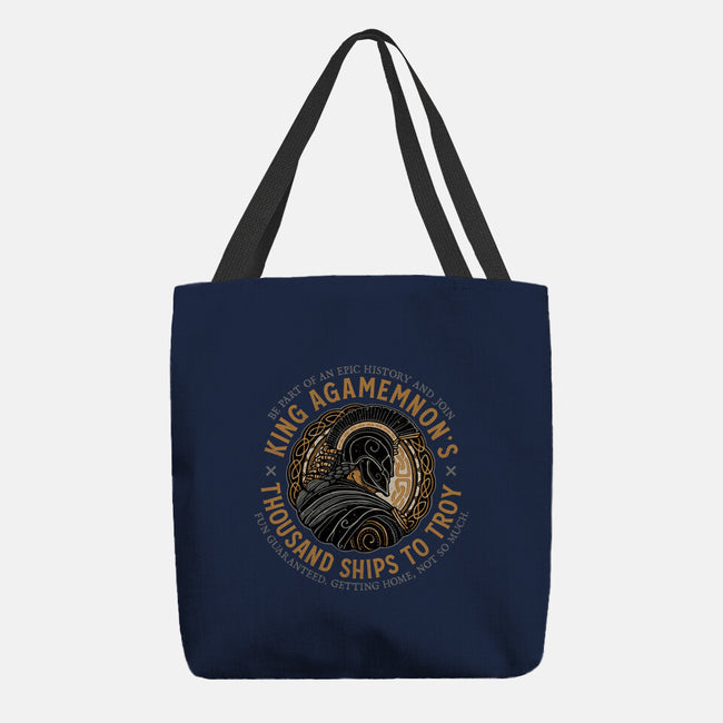 Thousand Ships To Troy-None-Basic Tote-Bag-glitchygorilla