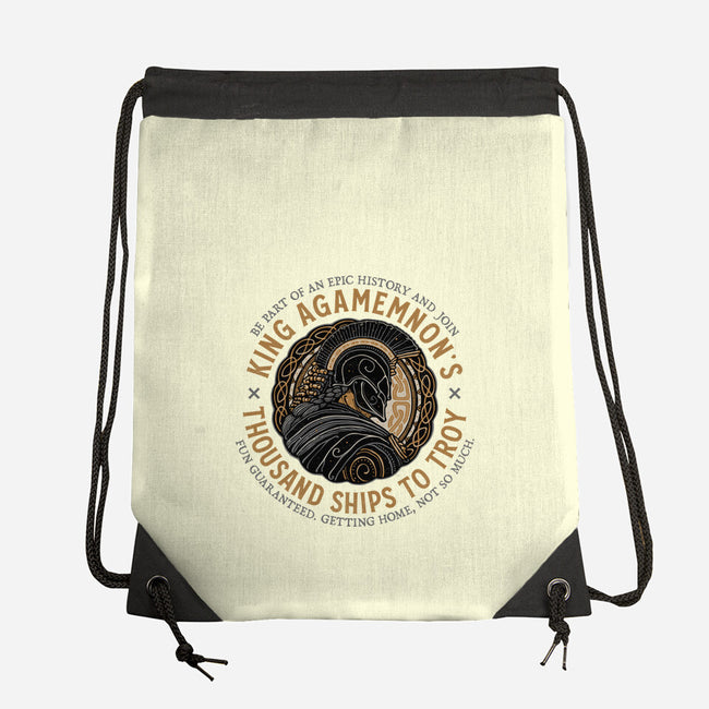 Thousand Ships To Troy-None-Drawstring-Bag-glitchygorilla