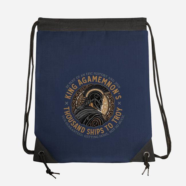 Thousand Ships To Troy-None-Drawstring-Bag-glitchygorilla
