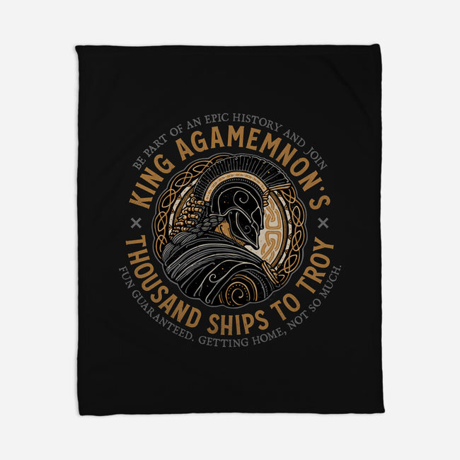 Thousand Ships To Troy-None-Fleece-Blanket-glitchygorilla