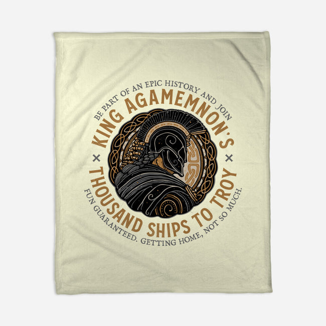 Thousand Ships To Troy-None-Fleece-Blanket-glitchygorilla