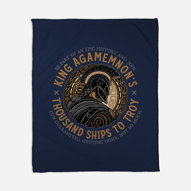 Thousand Ships To Troy-None-Fleece-Blanket-glitchygorilla