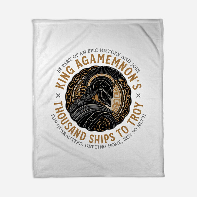 Thousand Ships To Troy-None-Fleece-Blanket-glitchygorilla