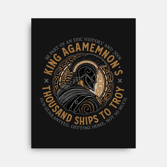 Thousand Ships To Troy-None-Stretched-Canvas-glitchygorilla