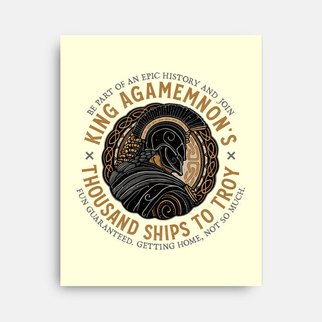 Thousand Ships To Troy-None-Stretched-Canvas-glitchygorilla