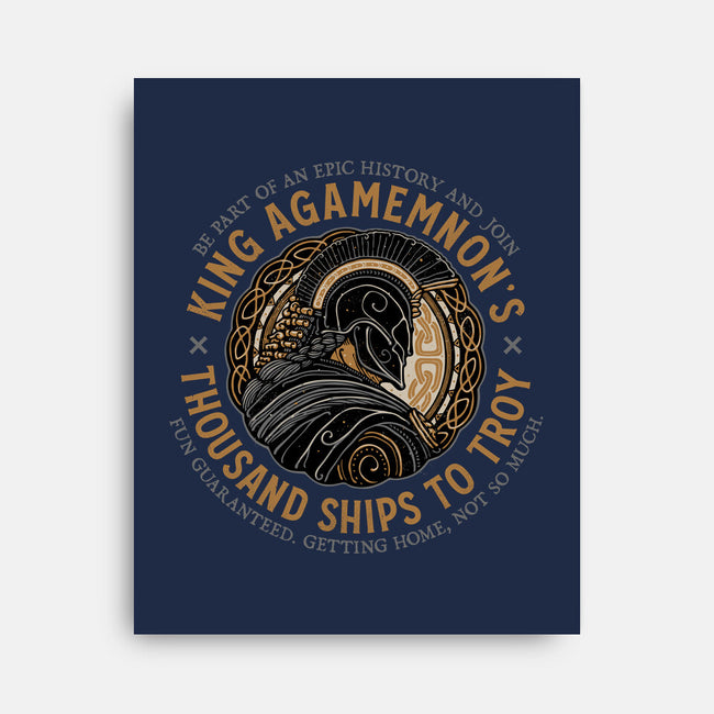 Thousand Ships To Troy-None-Stretched-Canvas-glitchygorilla