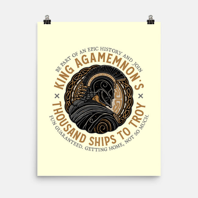 Thousand Ships To Troy-None-Matte-Poster-glitchygorilla