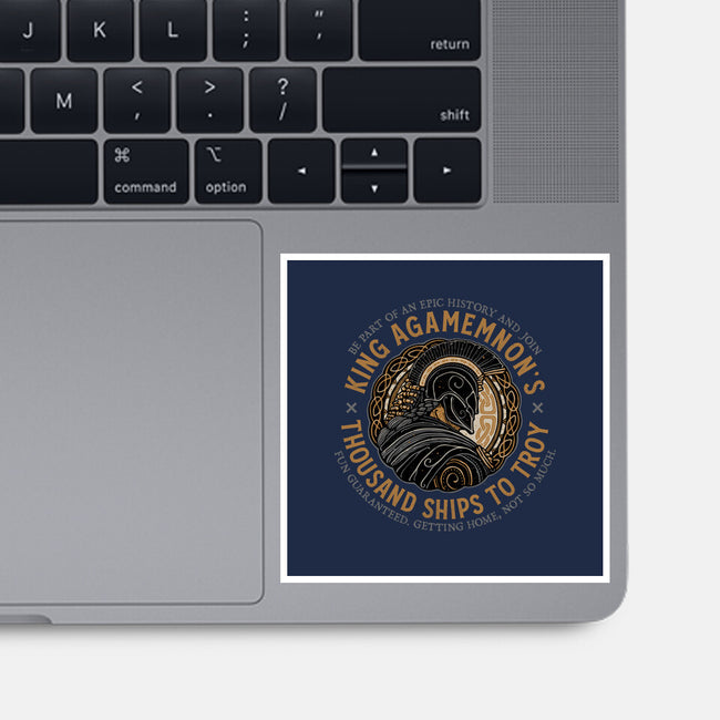 Thousand Ships To Troy-None-Glossy-Sticker-glitchygorilla