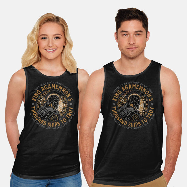 Thousand Ships To Troy-Unisex-Basic-Tank-glitchygorilla