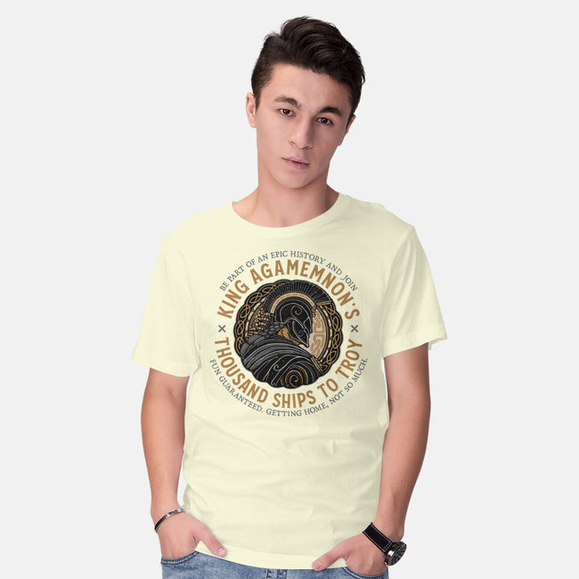 Thousand Ships To Troy-Mens-Basic-Tee-glitchygorilla